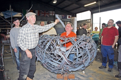 Feeding the little bird