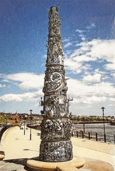 Blacksmiths needle - The needle in situ, Newcastle
