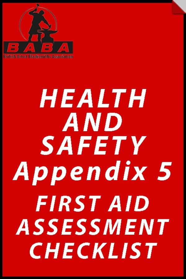 Banner Image of Health and Safety Appendix 5 - First Aid Assessment Checklist