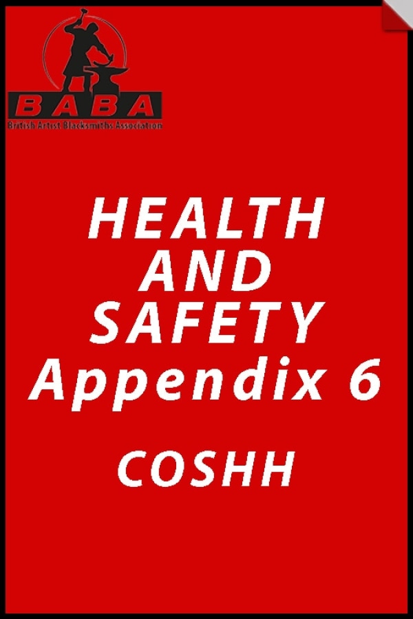 Banner Image of Health and Safety Appendix 6 - COSHH