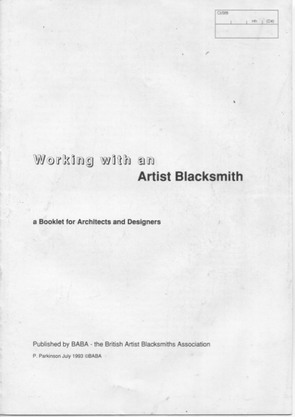 Banner Image of Working With an Artist Blacksmith (1993) - Peter Parkinson